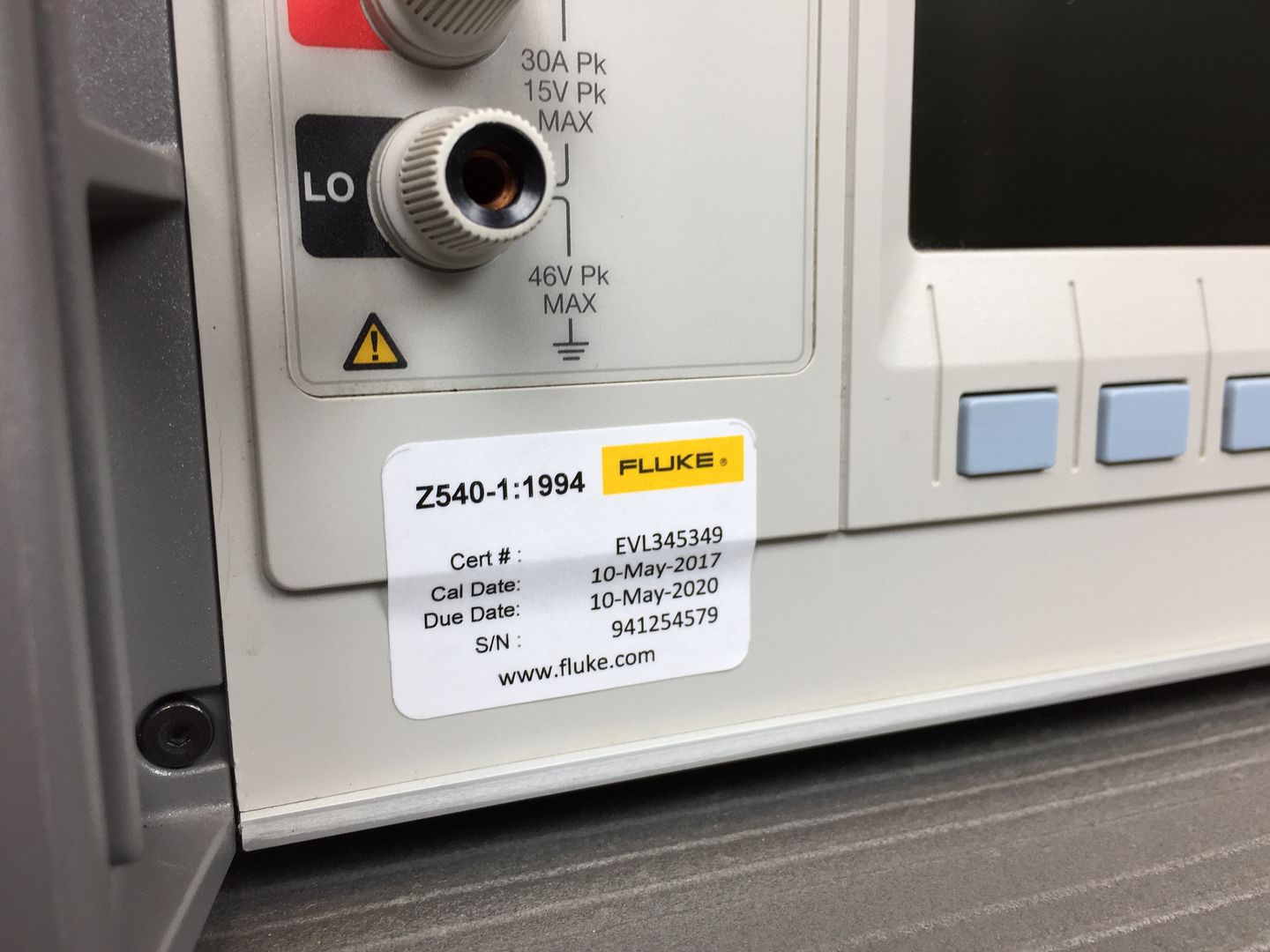Fluke 6100A Electrical Power Standard / Calibrator with MFG Z540